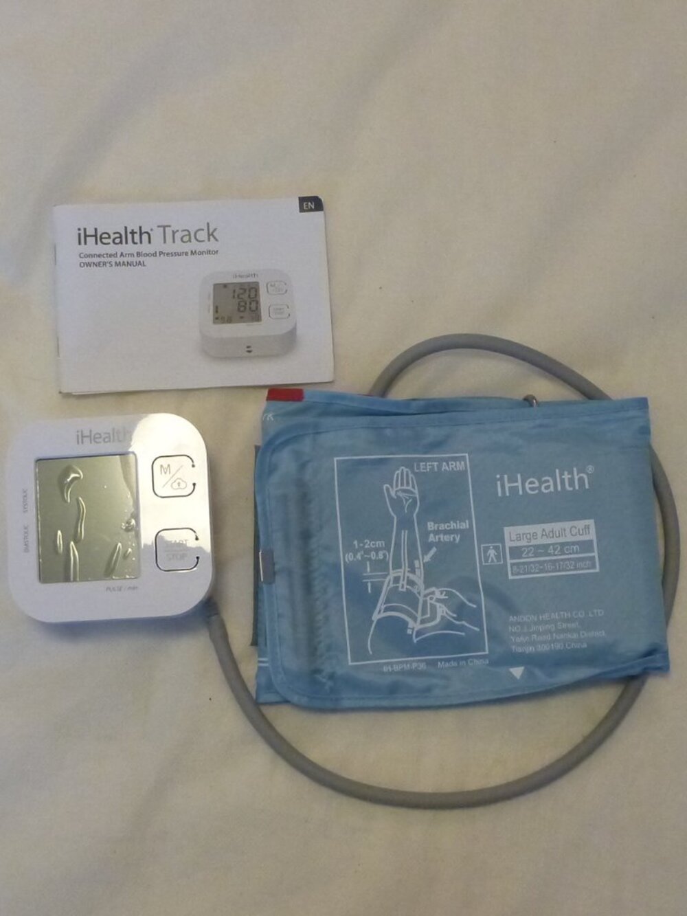 iHealth Track Bluetooth Upper Arm Blood Pressure Monitor KN-550BT